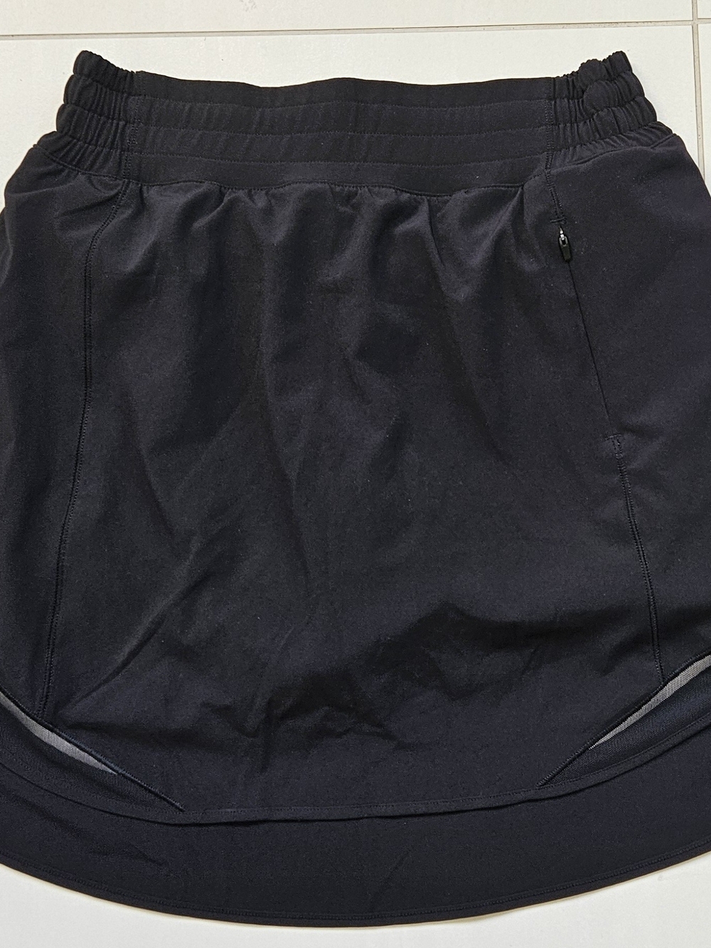 lululemon athletica Black Active Skirt with Elastic Waist